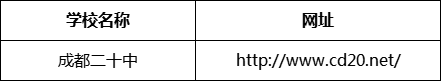 成都市成都二十中網(wǎng)址是什么？
