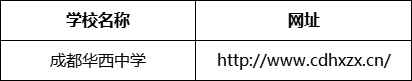 成都市成都華西中學(xué)網(wǎng)址是什么？