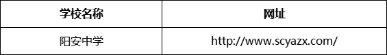 成都市陽安中學(xué)網(wǎng)址是什么？