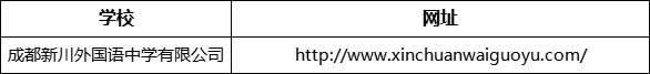成都市成都新川外國(guó)語(yǔ)中學(xué)網(wǎng)址是什么？
