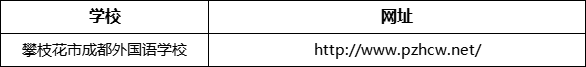 攀枝花市成都外國語學校網址是什么？