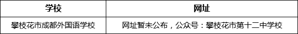 攀枝花市第十二中學(xué)校網(wǎng)址是什么？