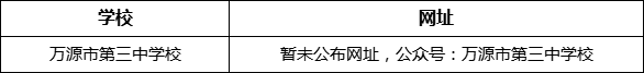 達州市萬源市第三中學校網(wǎng)址是什么？