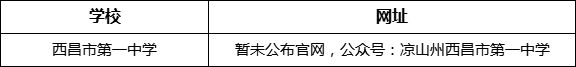 涼山州西昌市第一中學(xué)網(wǎng)址是什么？