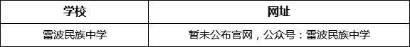 涼山州雷波民族中學(xué)網(wǎng)址是什么？