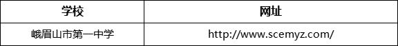 樂山市峨眉山市第一中學(xué)網(wǎng)址是什么？