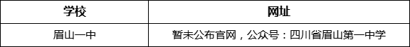 眉山市眉山一中網(wǎng)址是什么？