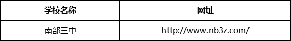 南充市南部三中（南部縣職業(yè)技術(shù)學(xué)校）網(wǎng)址是什么？