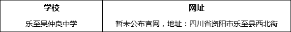 資陽市樂至吳仲良中學(xué)網(wǎng)址是什么？