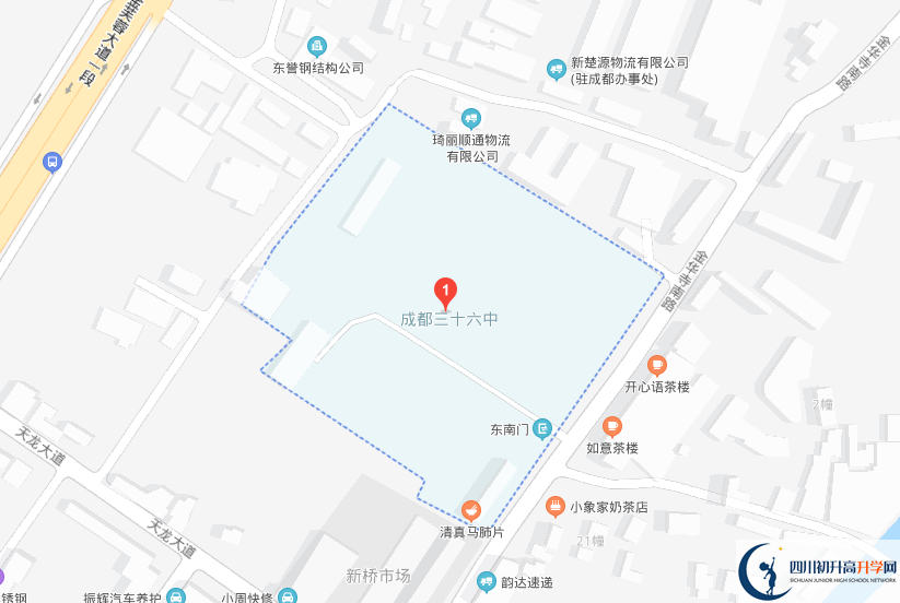 成都36中學(xué)的地址在哪里？