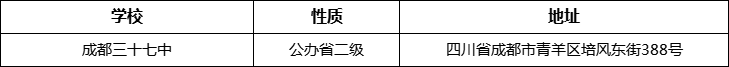 成都市成都三十七中詳細(xì)地址、在哪里？