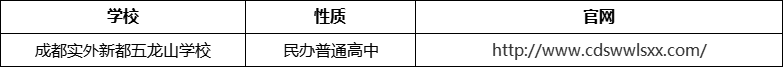 成都市成都實(shí)外新都五龍山學(xué)校官網(wǎng)、網(wǎng)址、官方網(wǎng)站