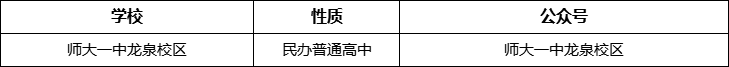 成都市師大一中龍泉校區(qū)官網(wǎng)、網(wǎng)址、官方網(wǎng)站